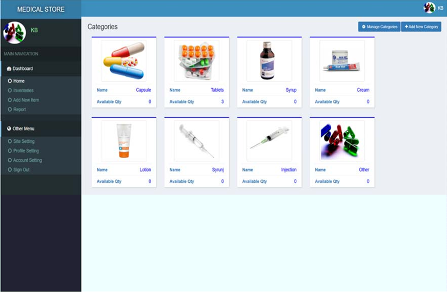 Medical Shop Project